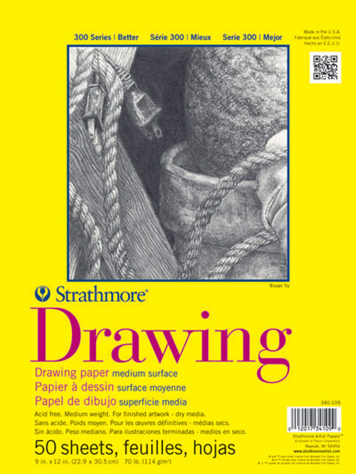 Strathmore 300 Taped Drawing Pad 11X14 50Sh