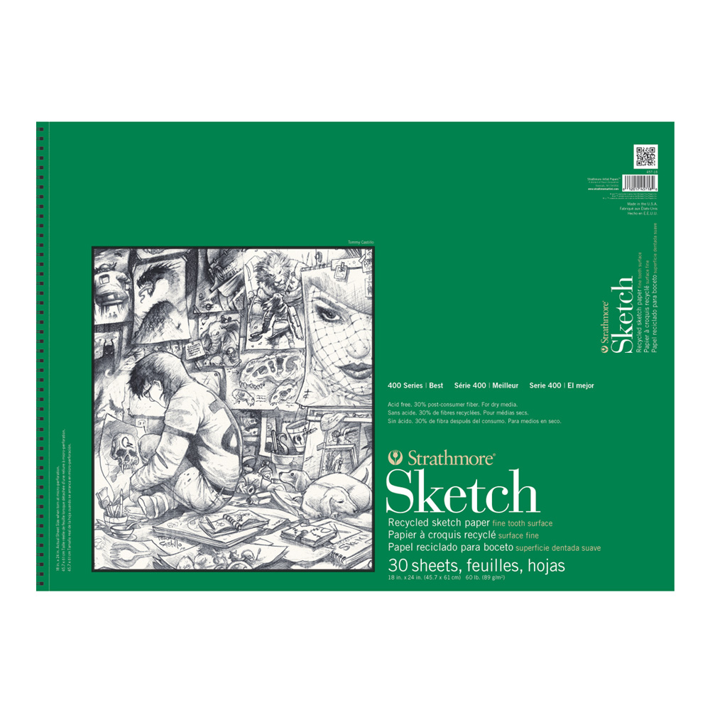 Strathmore 400 Recycled Sketch Pad 18X24