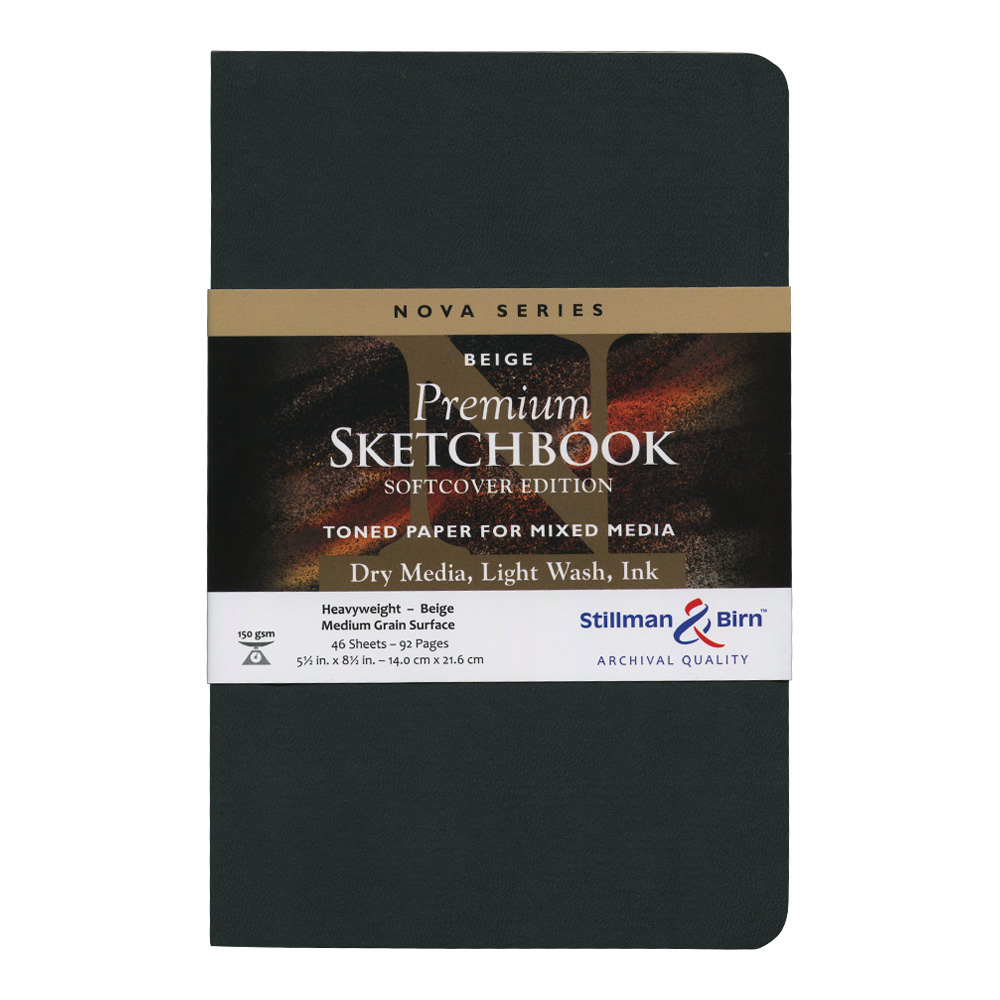 Nova Softcover Sketchbook Beige 5.5x8.5