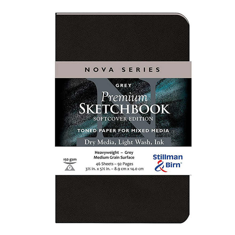 Nova Softcover Sketchbook Grey 3.5x5.5