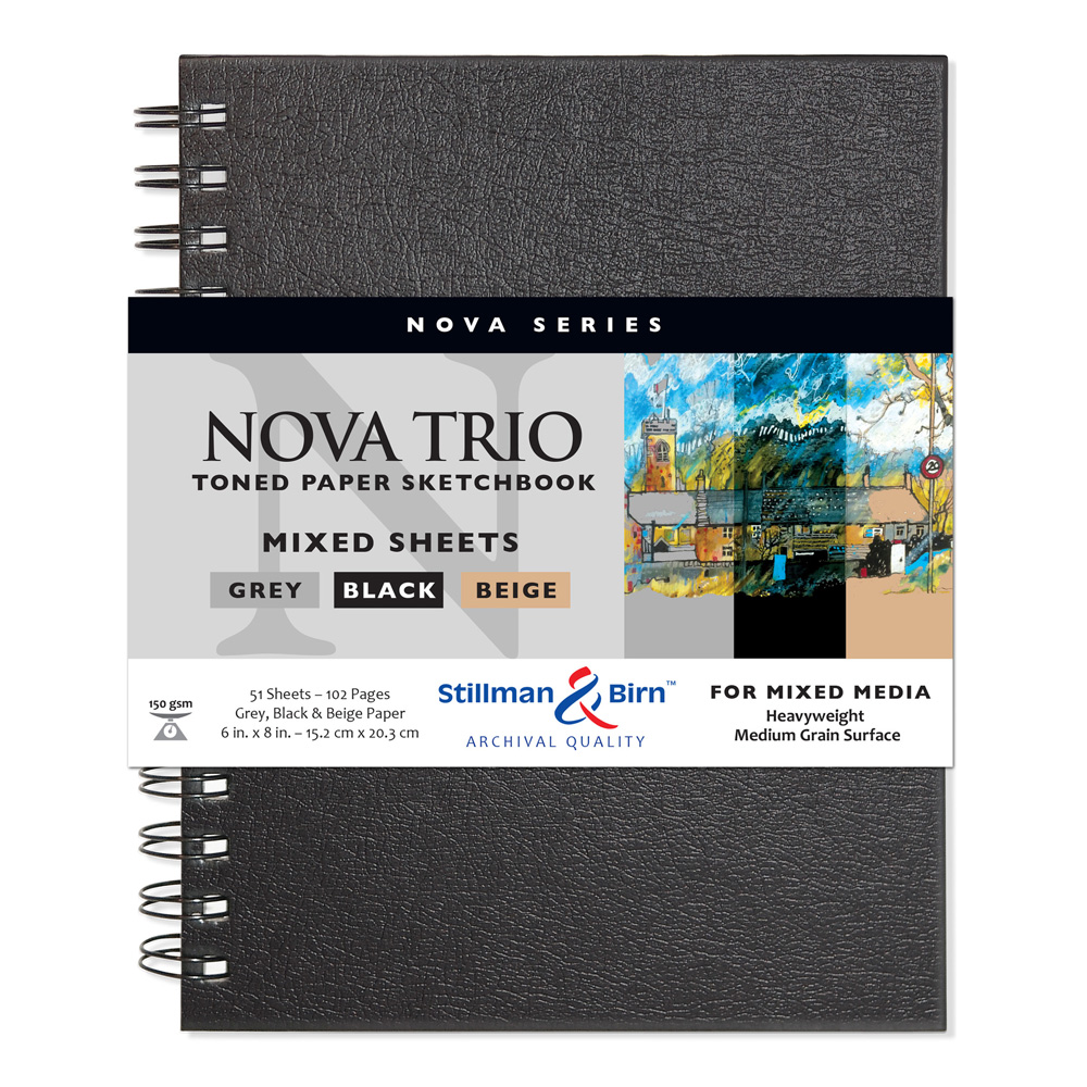 Nova Wirebound Sketchbook Trio 6x8