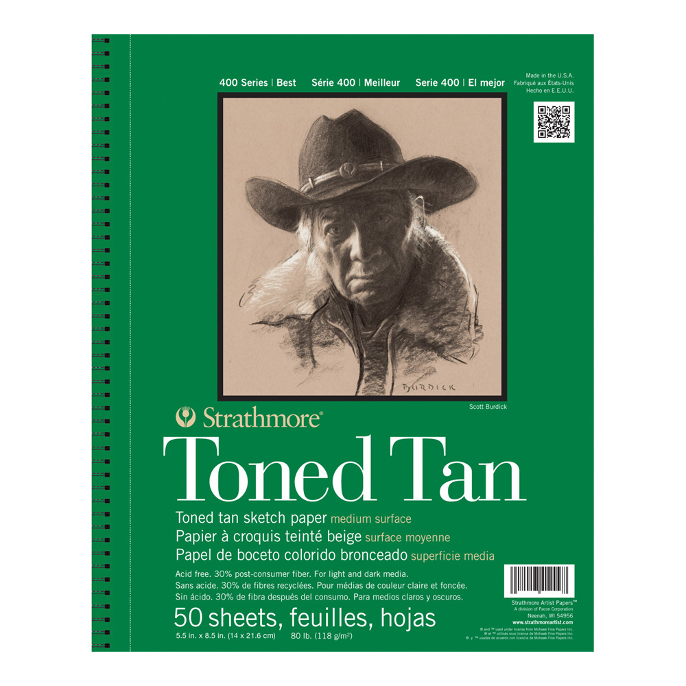 Strathmore Toned Tan Sketch Pad 5.5X8.5