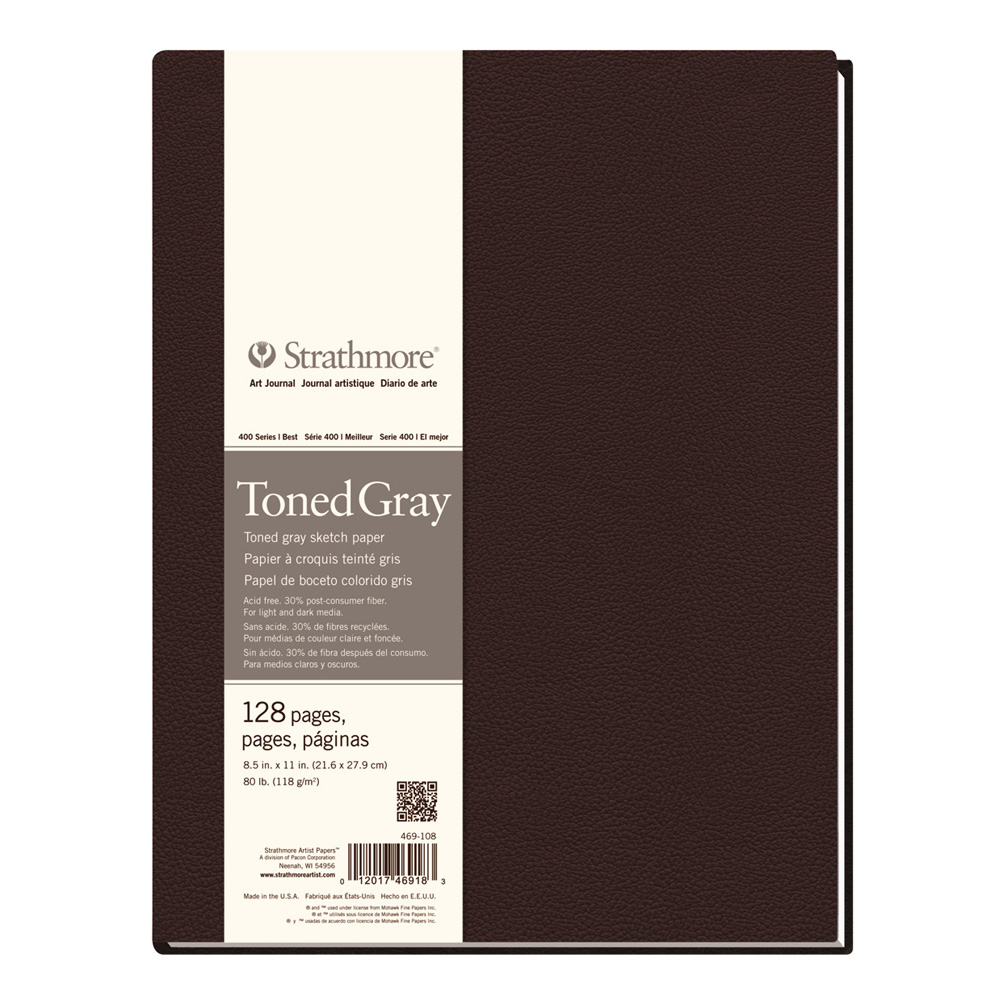 Strathmore Toned Gray Sketch Journal 8.5X11