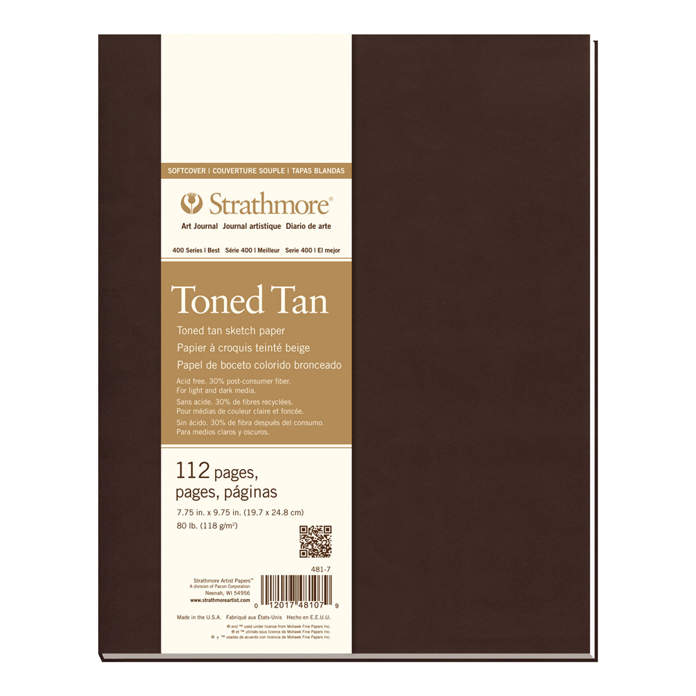 Strathmore 400 Toned Tan Softcover 7.75X9.75