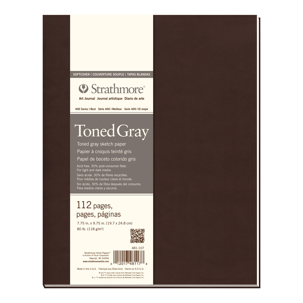 Strathmore 400 Toned Gray Softcover 7.75X9.75