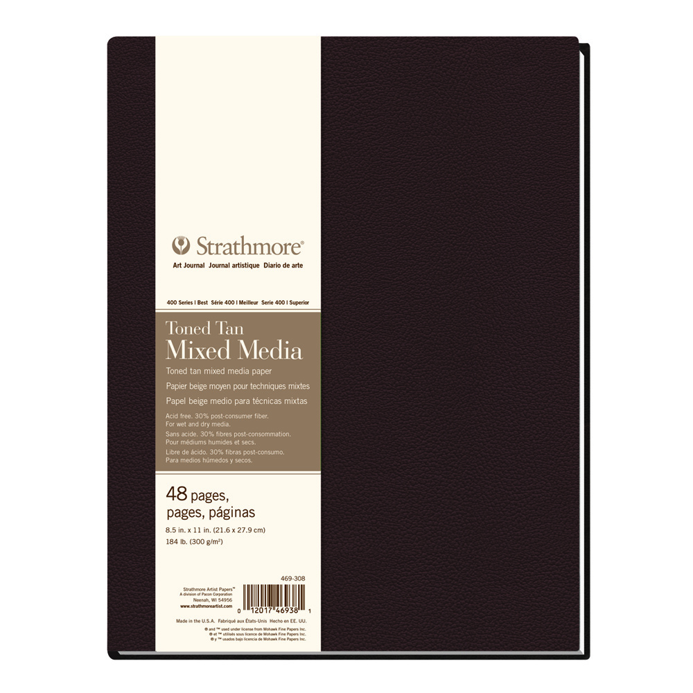 Strathmore Toned Tan Hardbound Mixed 8.5x11