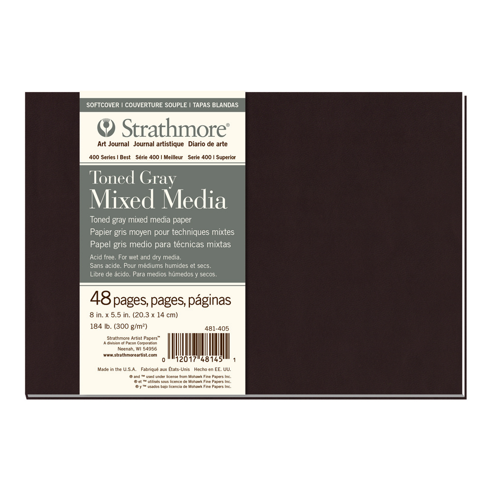 Strathmore Toned Gray Softcover Mixed M 8x5.5