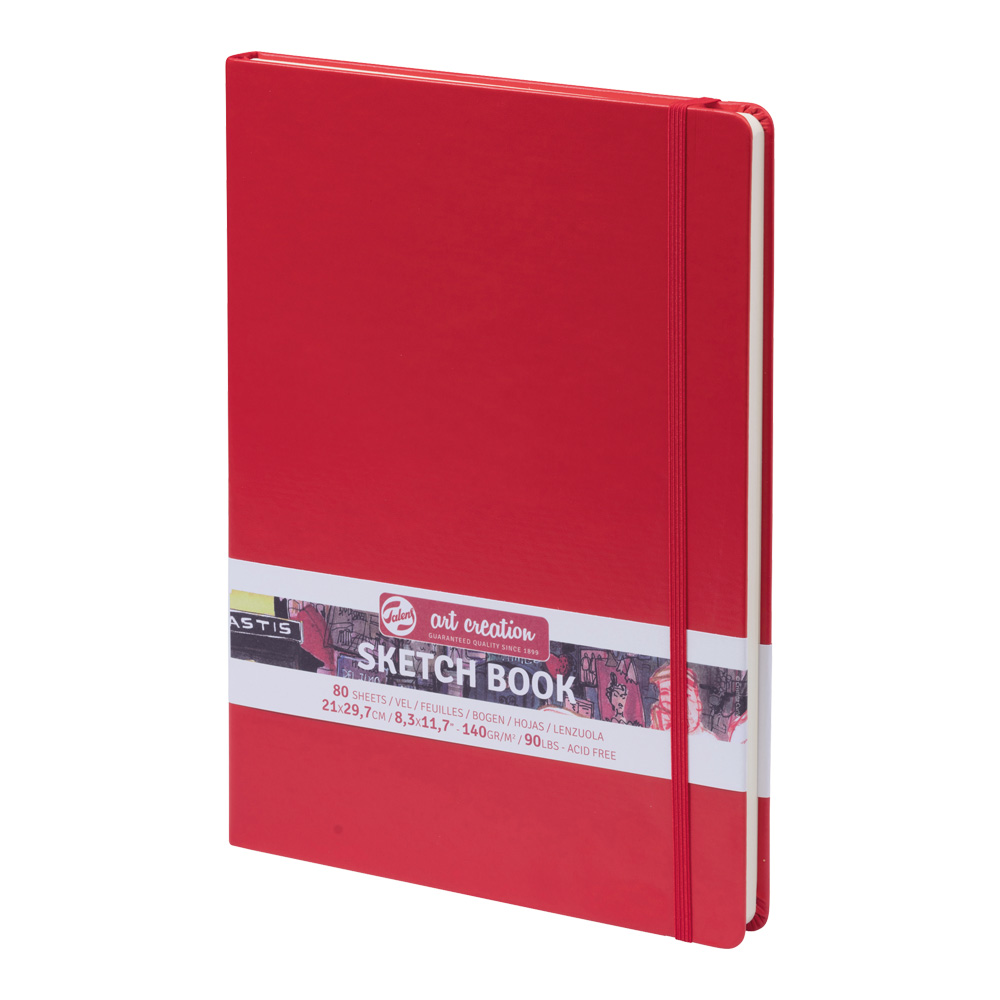 Art Creation Sketchbook Red 8.3 x 11.7