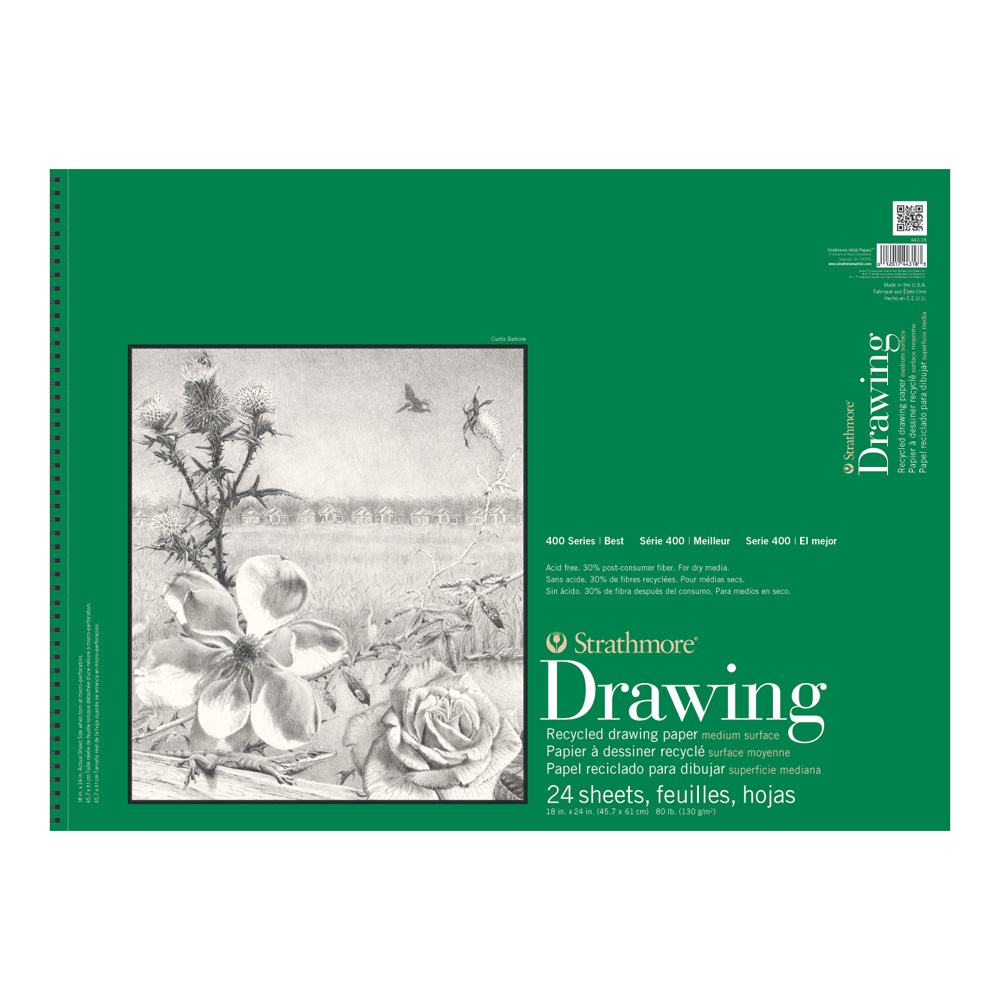 Strathmore 400 Recycled Drawing Pad 18X24