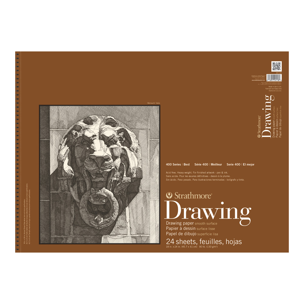Strathmore 400 Drawing Pad Smooth 18X24