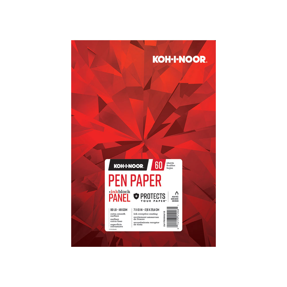 Koh-I-Noor Pen Paper Pad 7X10 60 Sheets