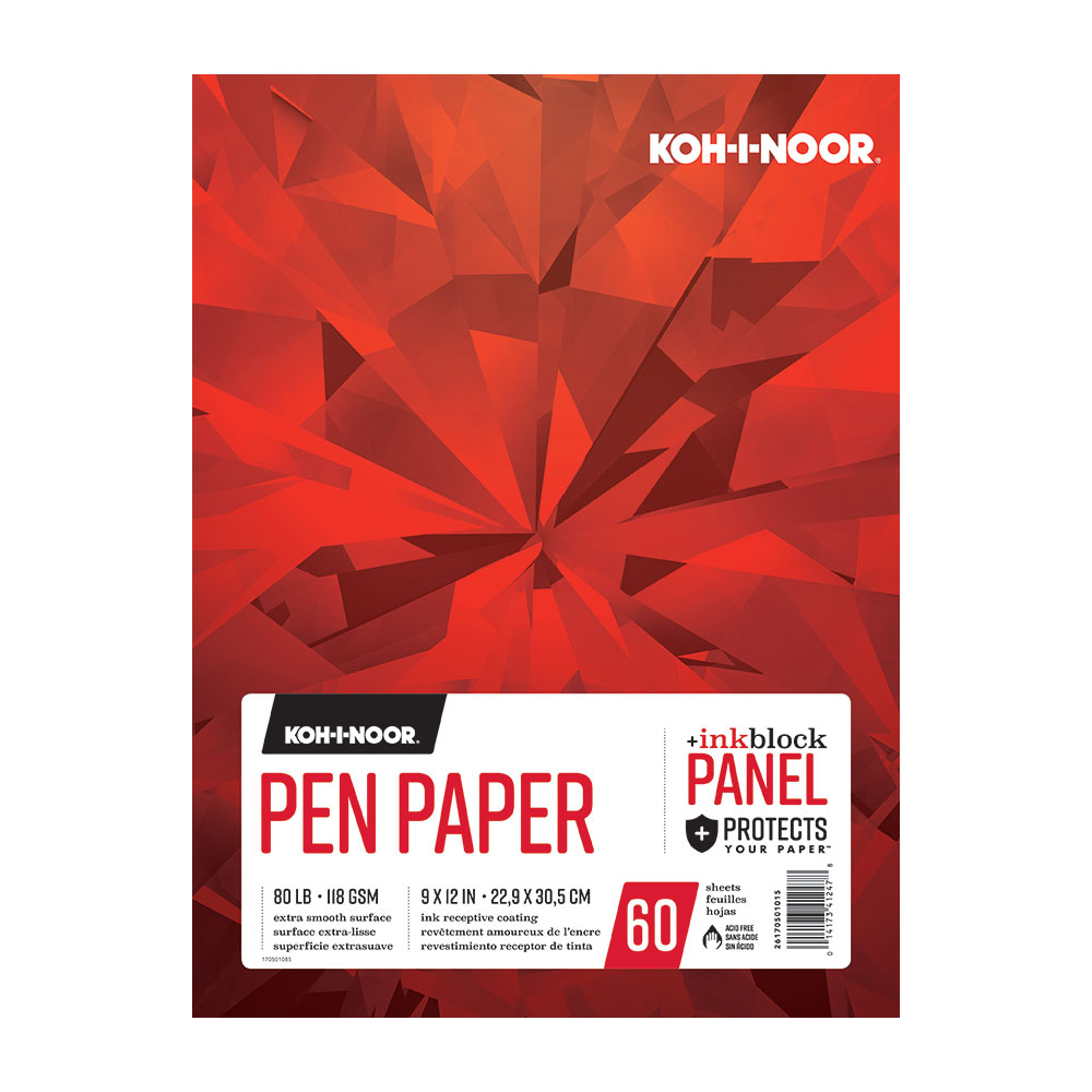 Koh-I-Noor Pen Paper Pad 9X12 60 Sheets
