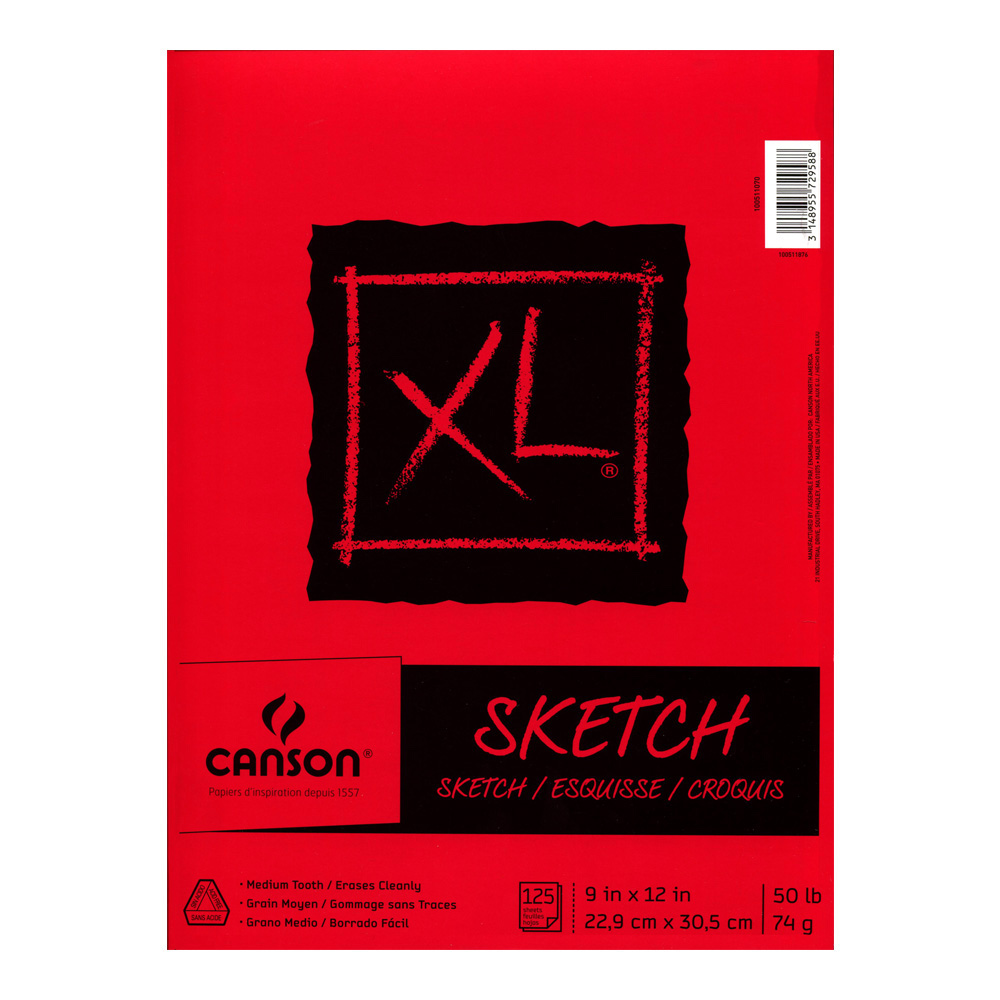 Canson Xl Sketch Pad 9X12 125 Shts