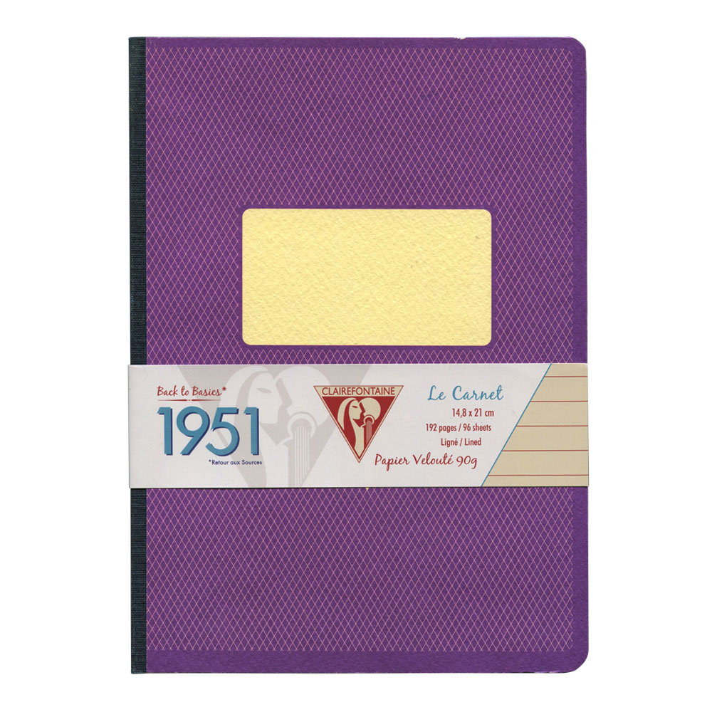 Clairefontaine Clothbound Notebook Violet A5