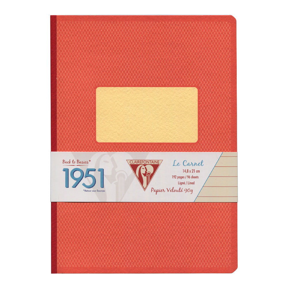 Clairefontaine Clothbound Notebook Red A5