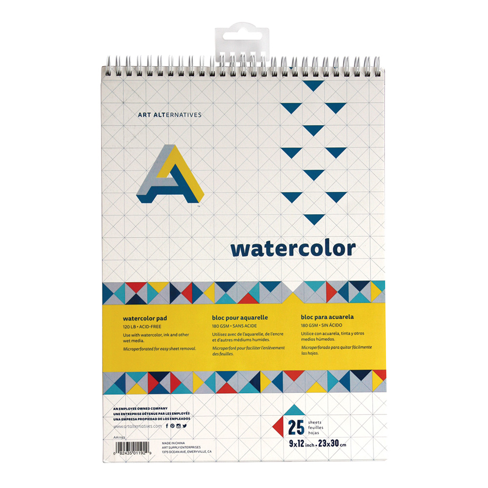 AA Spiral Bound Watercolor Pad 9X12