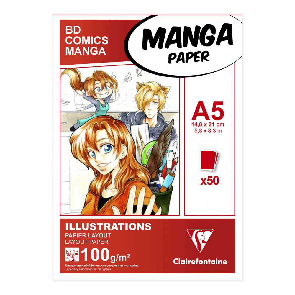 Clairefontaine Manga Illustration 5.8 X 8.3