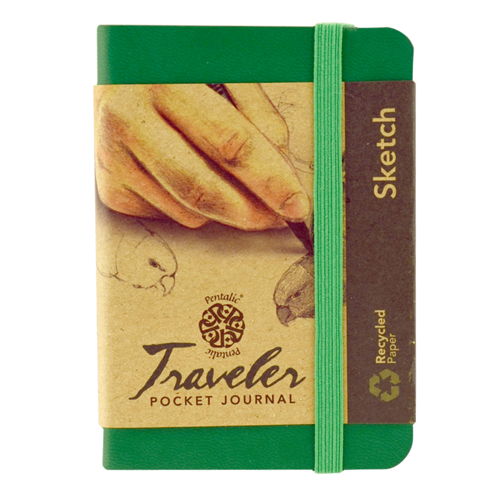 Travelers Pocket Journal 4X3 Green