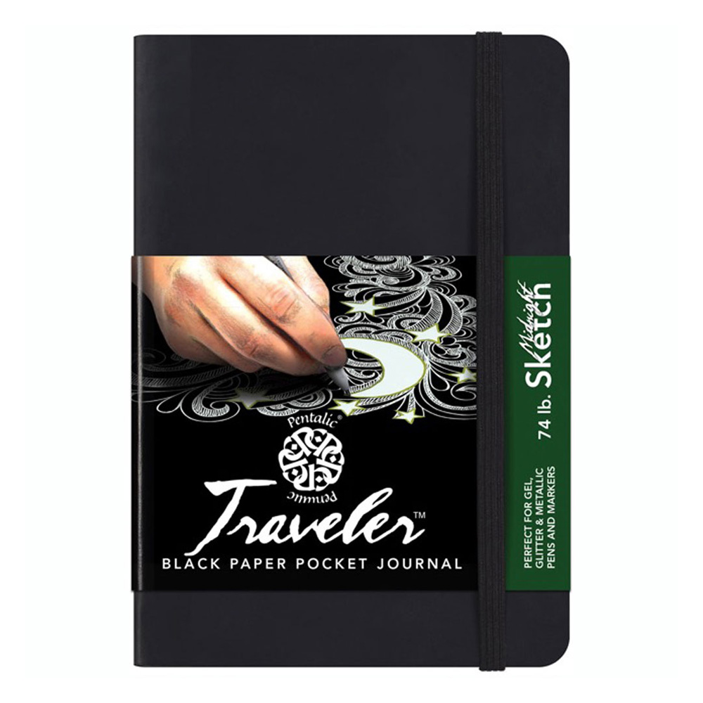 Travelers Midnight Journal 6X4 Black Paper