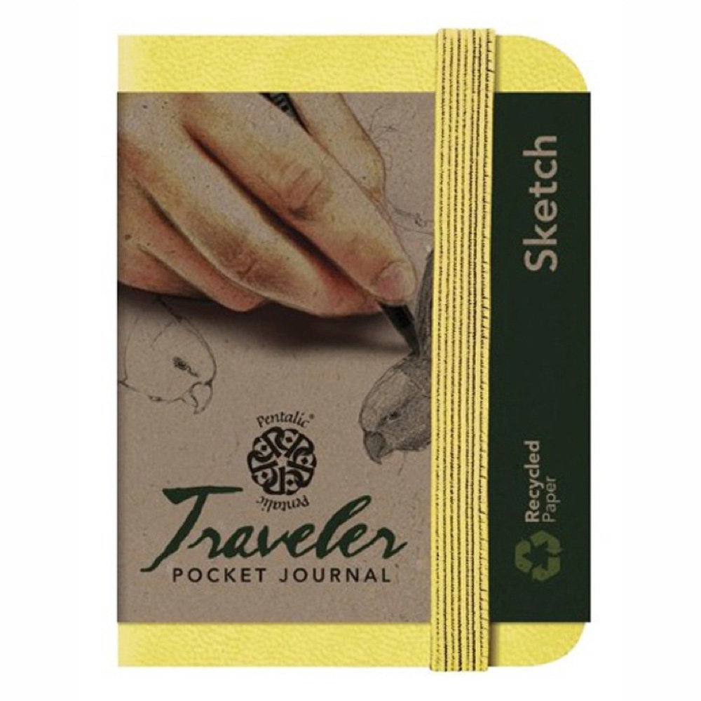 Travelers Pocket Journal 4X3 Citrine Yellow