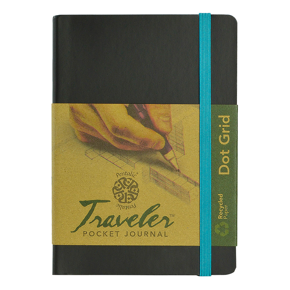 Travelers Dot Grid Journal 6X4 Black