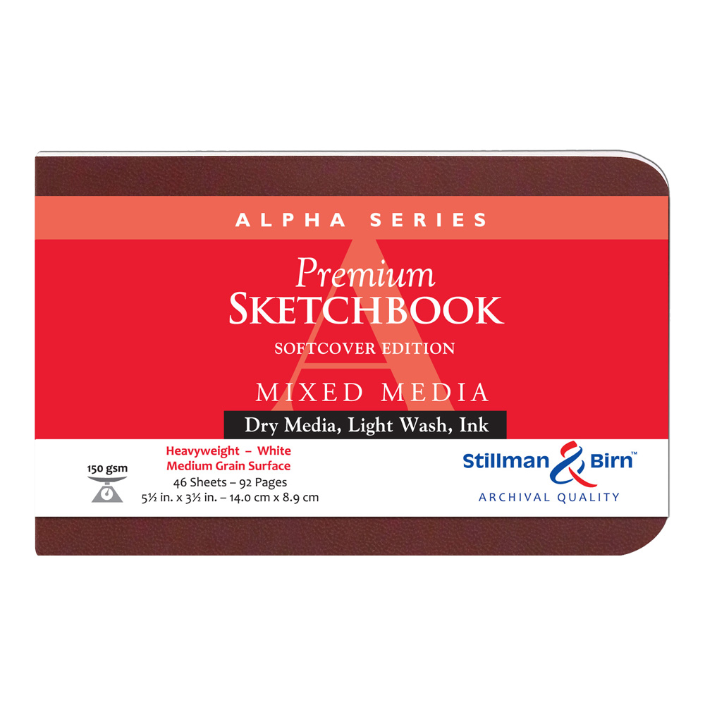 Alpha Softcover Sketchbook 5.5X3.5 Ls