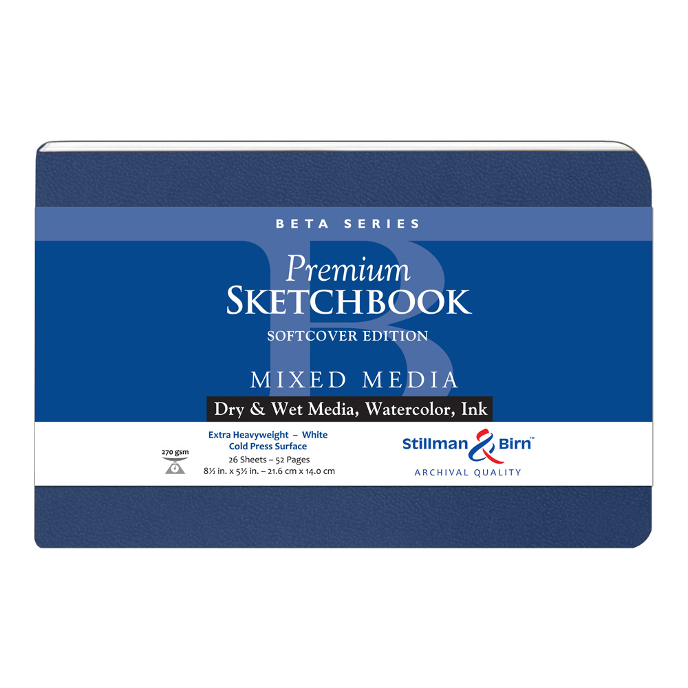 Beta Softcover Sketchbook 8.5X5.5 Ls