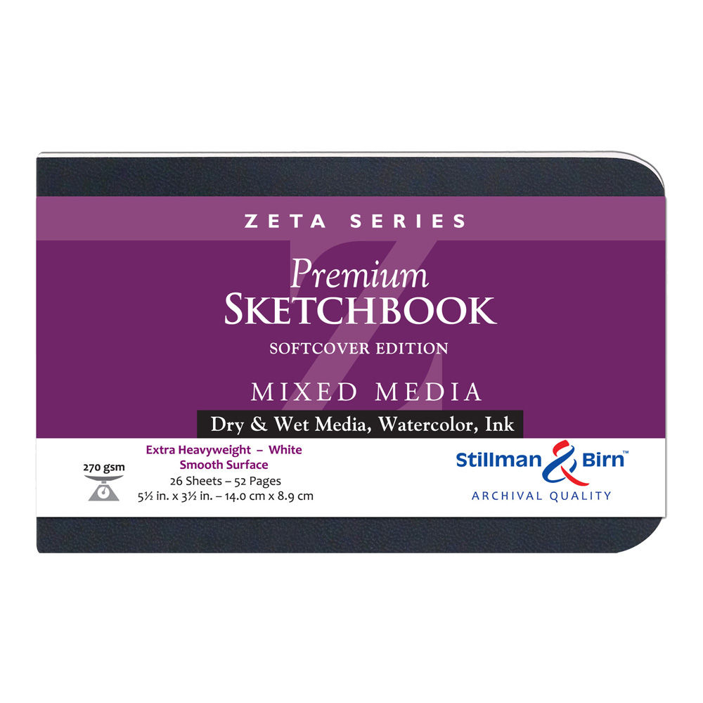 Zeta Softcover Sketchbook 5.5X3.5 Ls