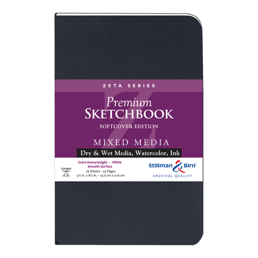 Zeta Softcover Sketchbook 5.5X8.5