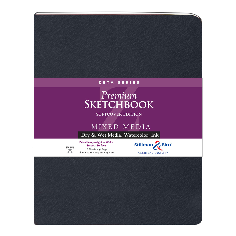 Zeta Softcover Sketchbook 8X10