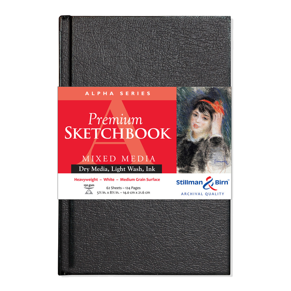 Alpha Hardbound Sketchbook 5.5X8.5