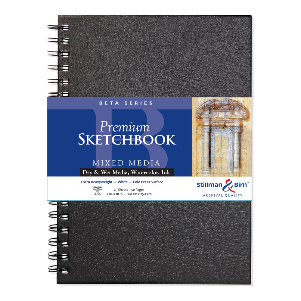 Beta Wirebound Sketchbook 7X10