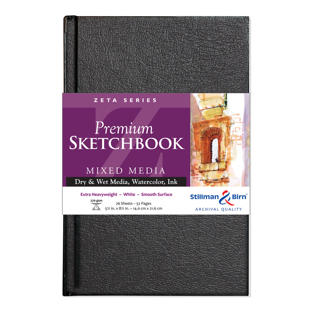 Zeta Hardbound Sketchbook 5.5X8.5