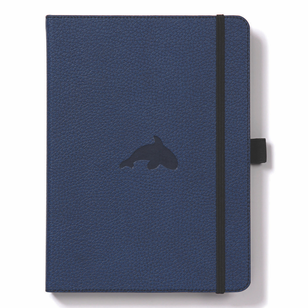 Dingbats A5 Blue Whale Notebook Dotted