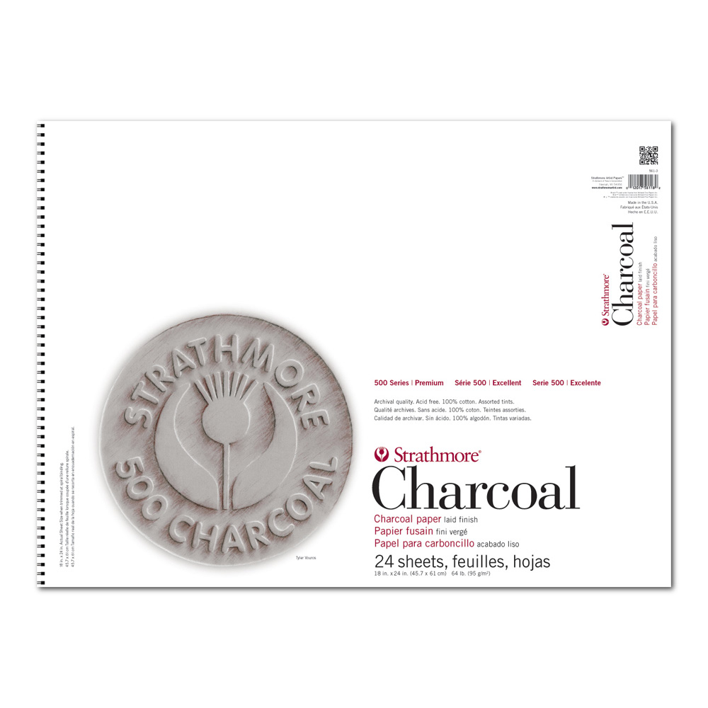 Strathmore 500 Charcoal Pad Assorted 18X24