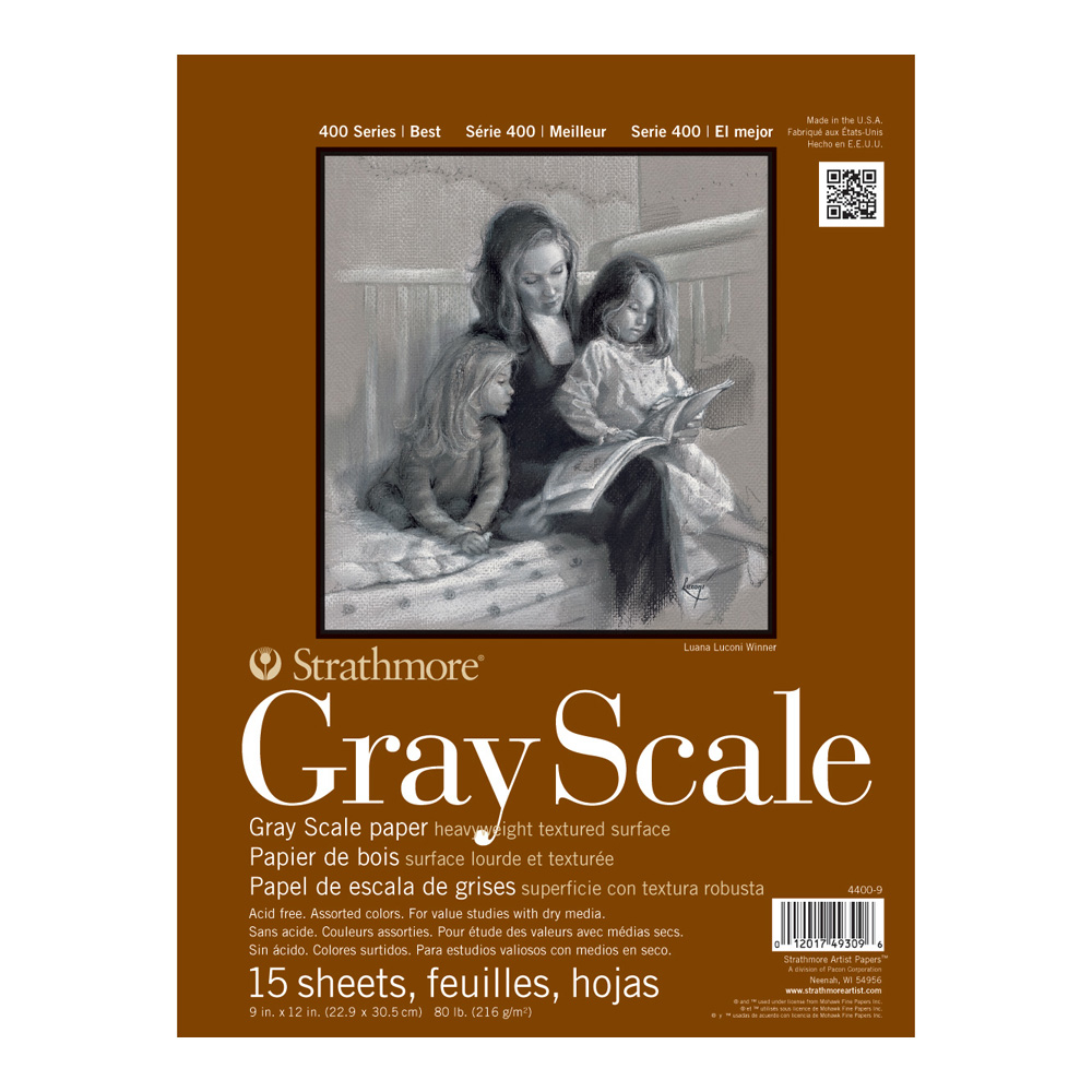 Strathmore 4400 Gray Scale Pad 9X12