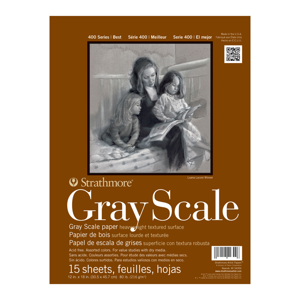 Strathmore 4400 Gray Scale Pad 12X18