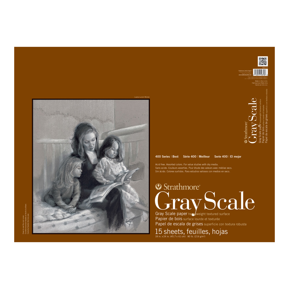 Strathmore 4400 Gray Scale Pad 18X24
