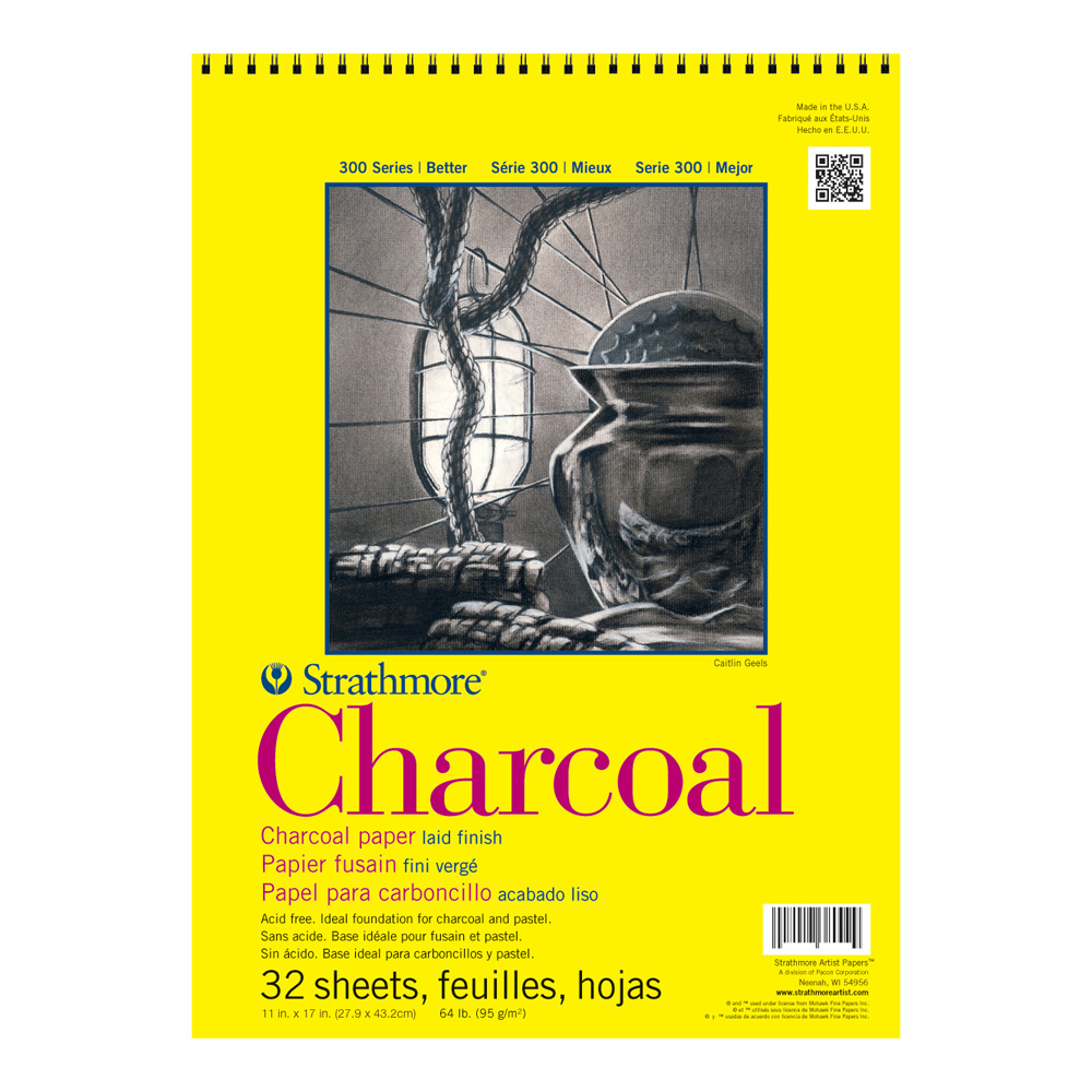 Strathmore 300 Charcoal Pad White 11X17 Wire