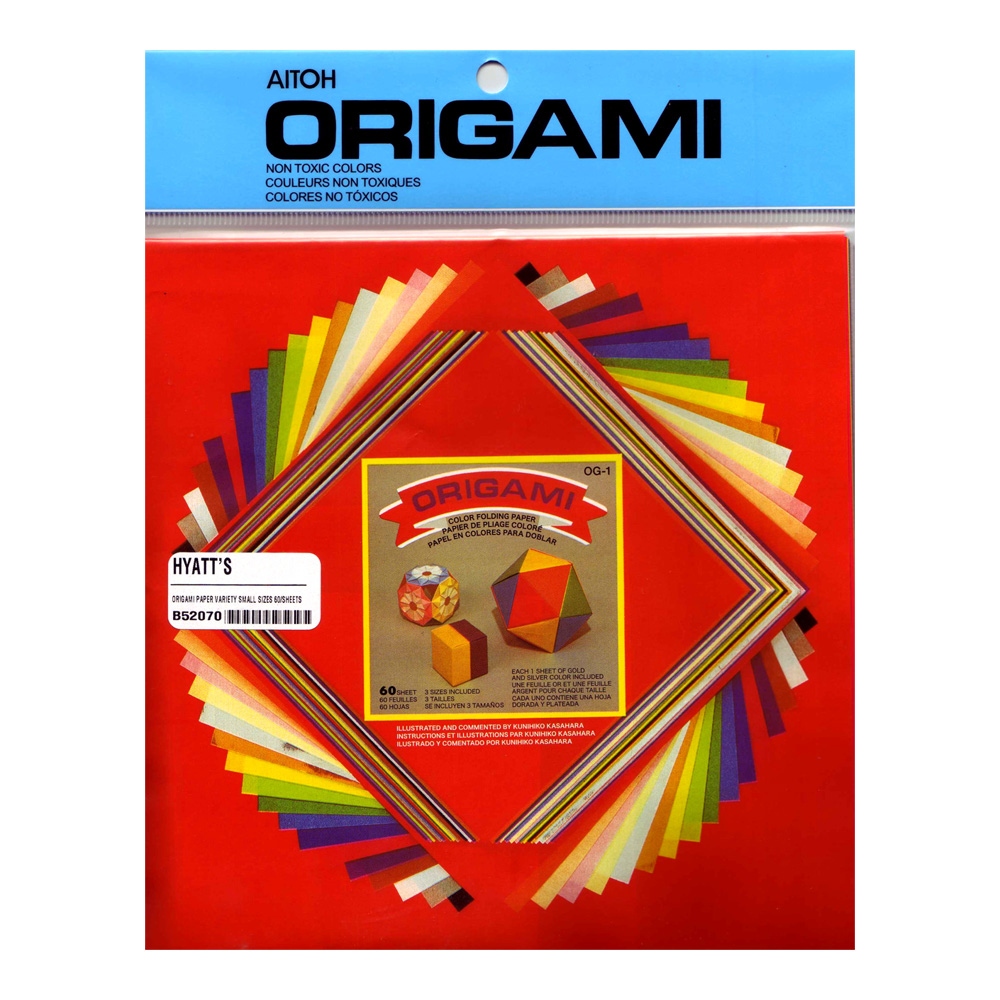 Origami Paper Variety Small Sizes 60/Sheets