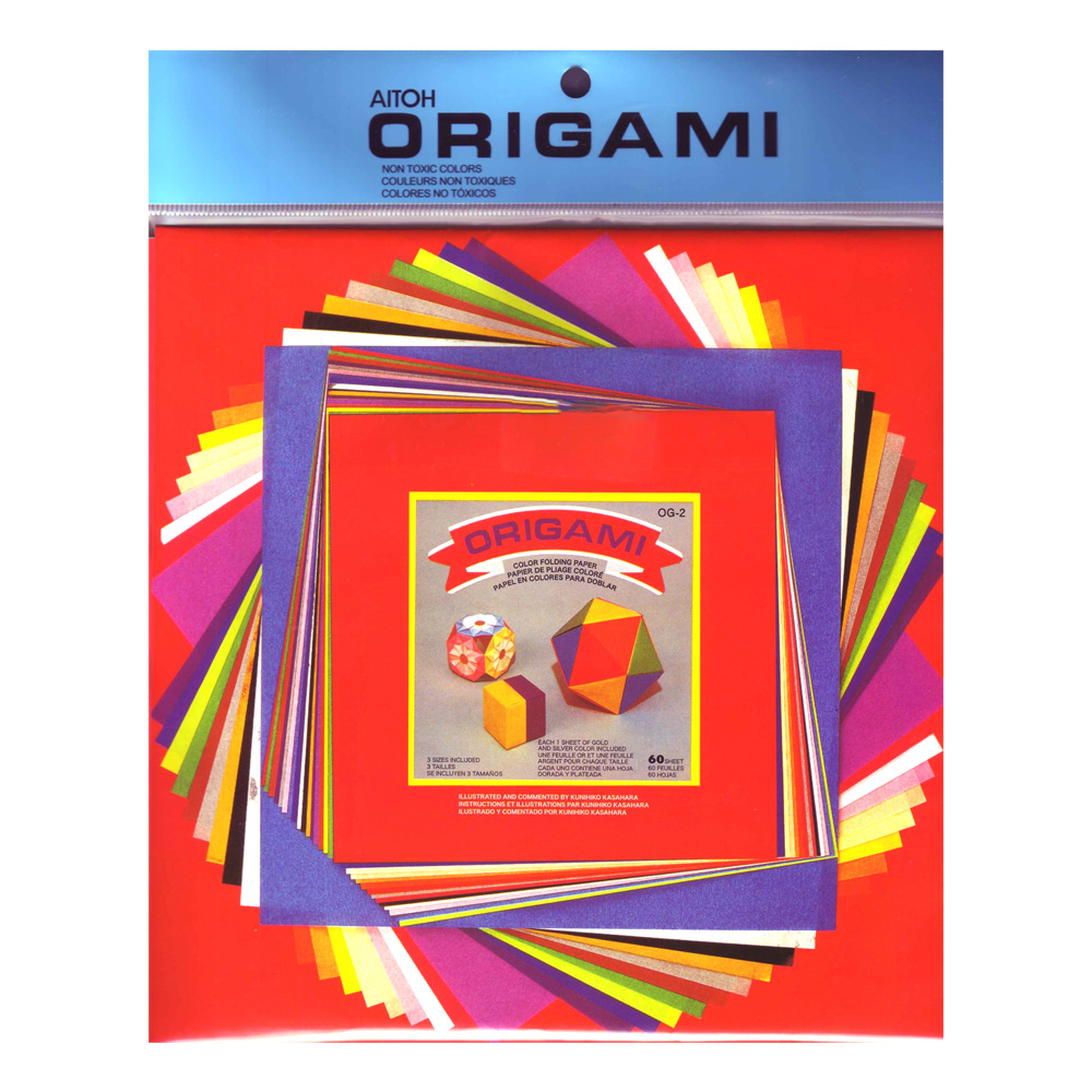 Origami Paper Variety Medium Sizes 60/Sheets