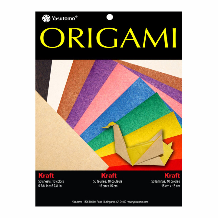 Origami Paper 4343 Kraft Assort 50/Pk 6X6 In