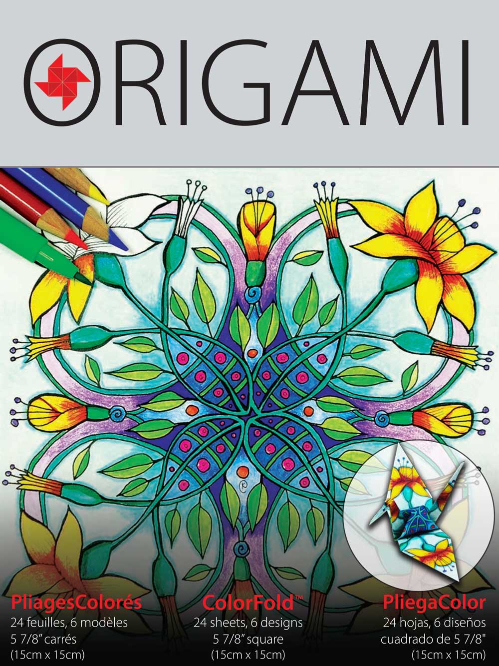 Yasutomo Color-2 Origami 24 Sheets 5-7/8In
