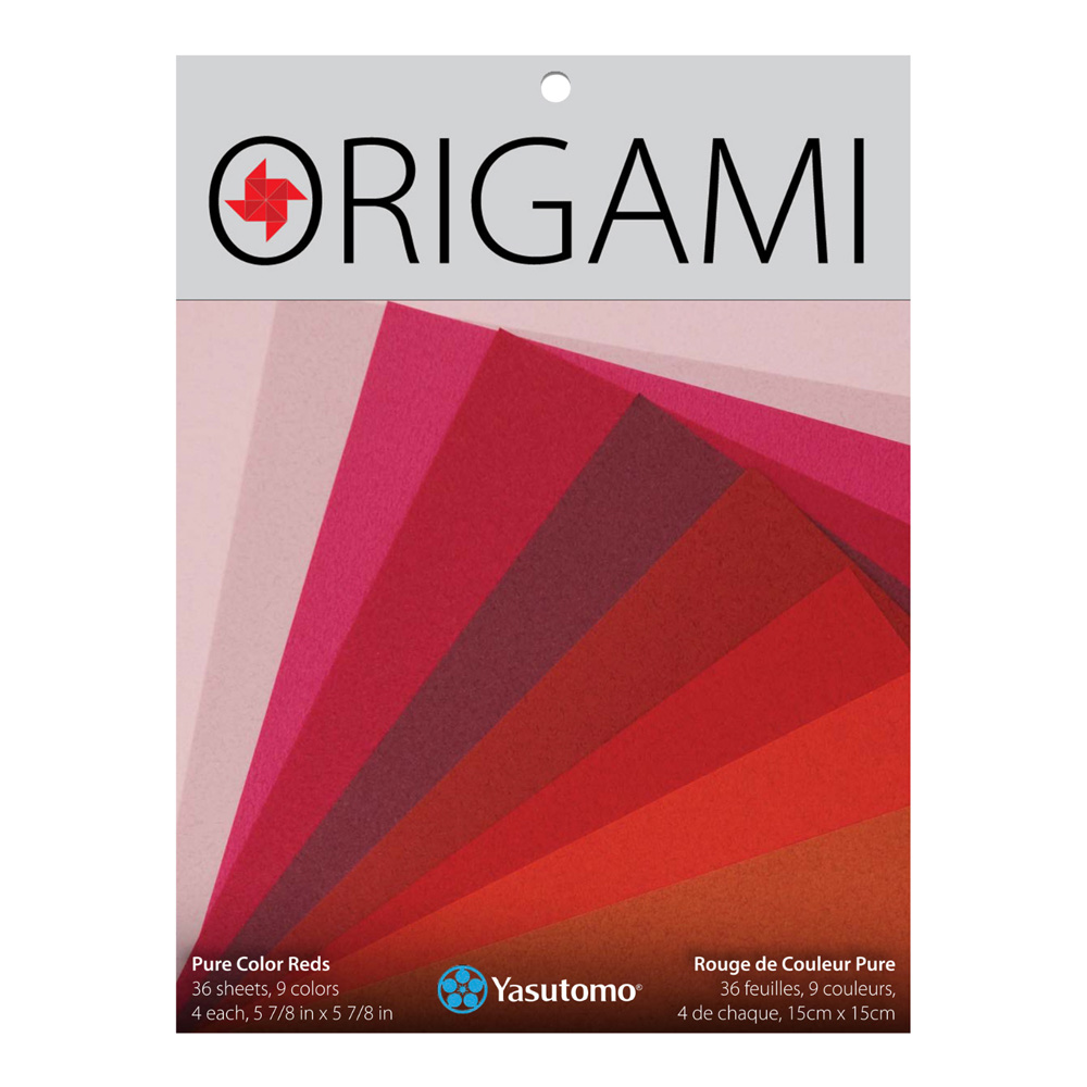 Origami Paper Pure Reds 5 7/8-Inch 36/Sheets