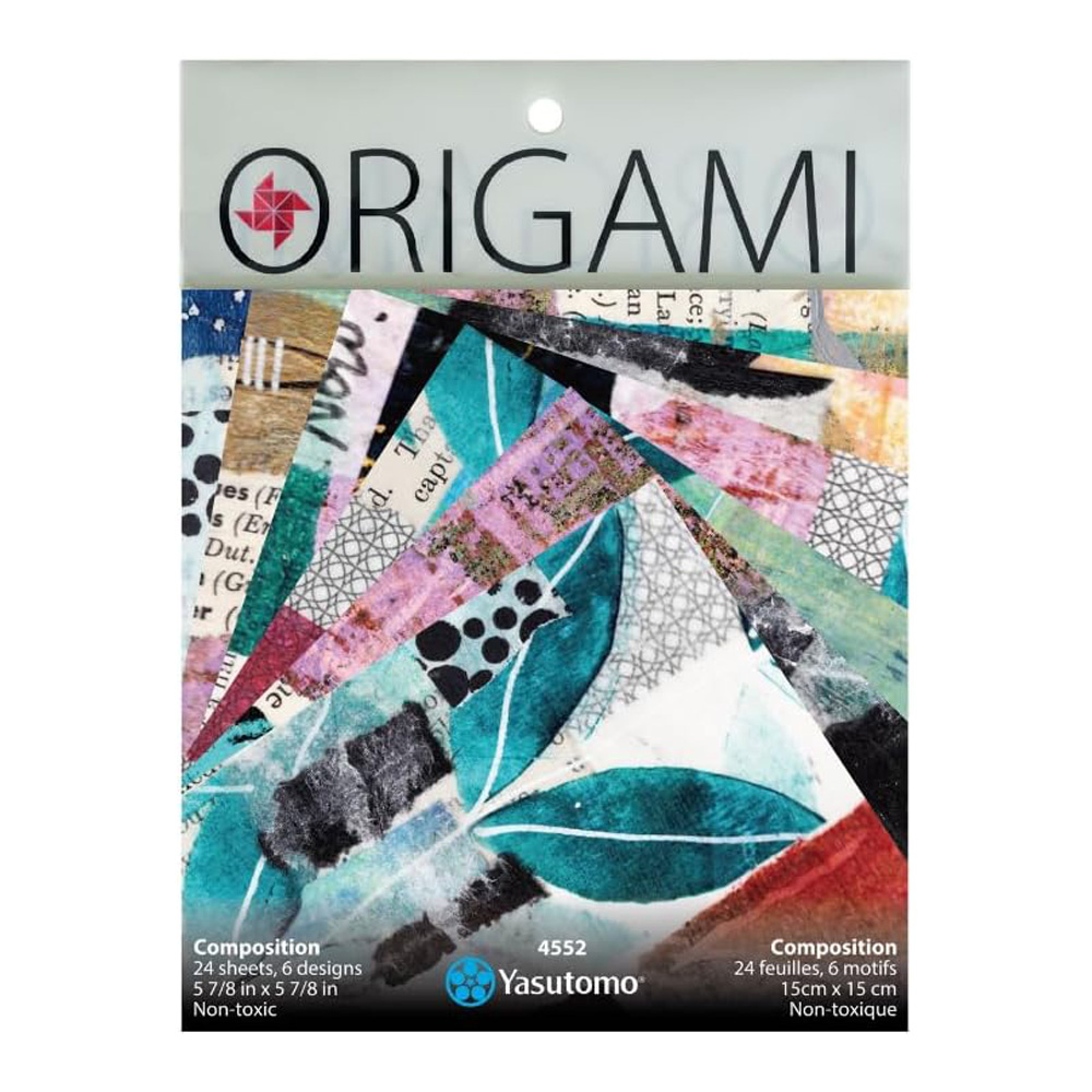 Origami Paper Collage Composition 6X6in 24/Sh