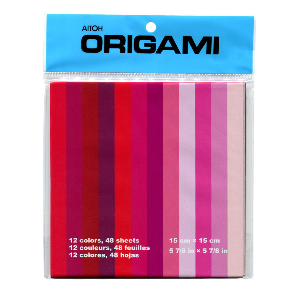 Origami Paper 12 Shades of Red 6x6 48/Sheets
