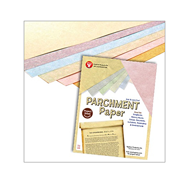 Parchment Paper Assorted Colors 8.5X11 100/Pk