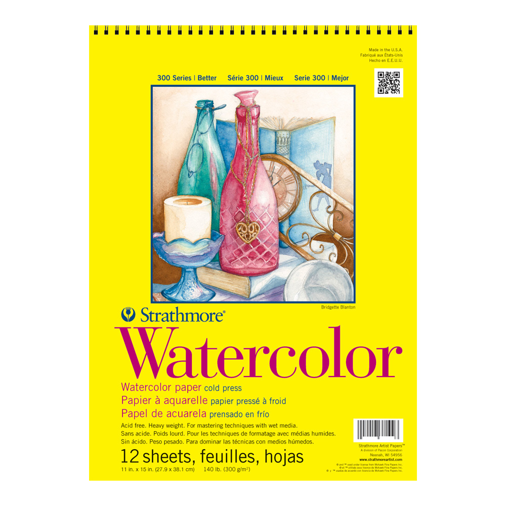 Strathmore 300 Watercolor Pad Wired 11X15