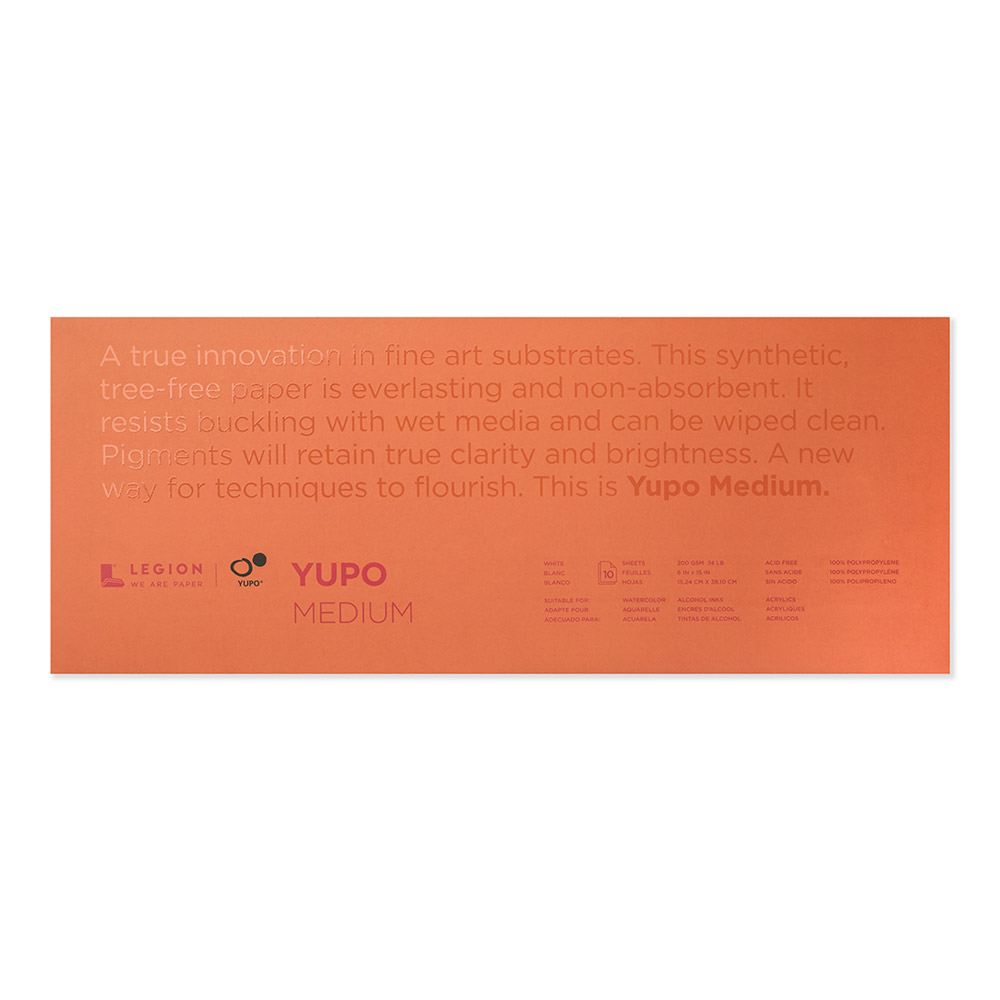 Yupo Polypropylene Pad Medium 74# 6x15