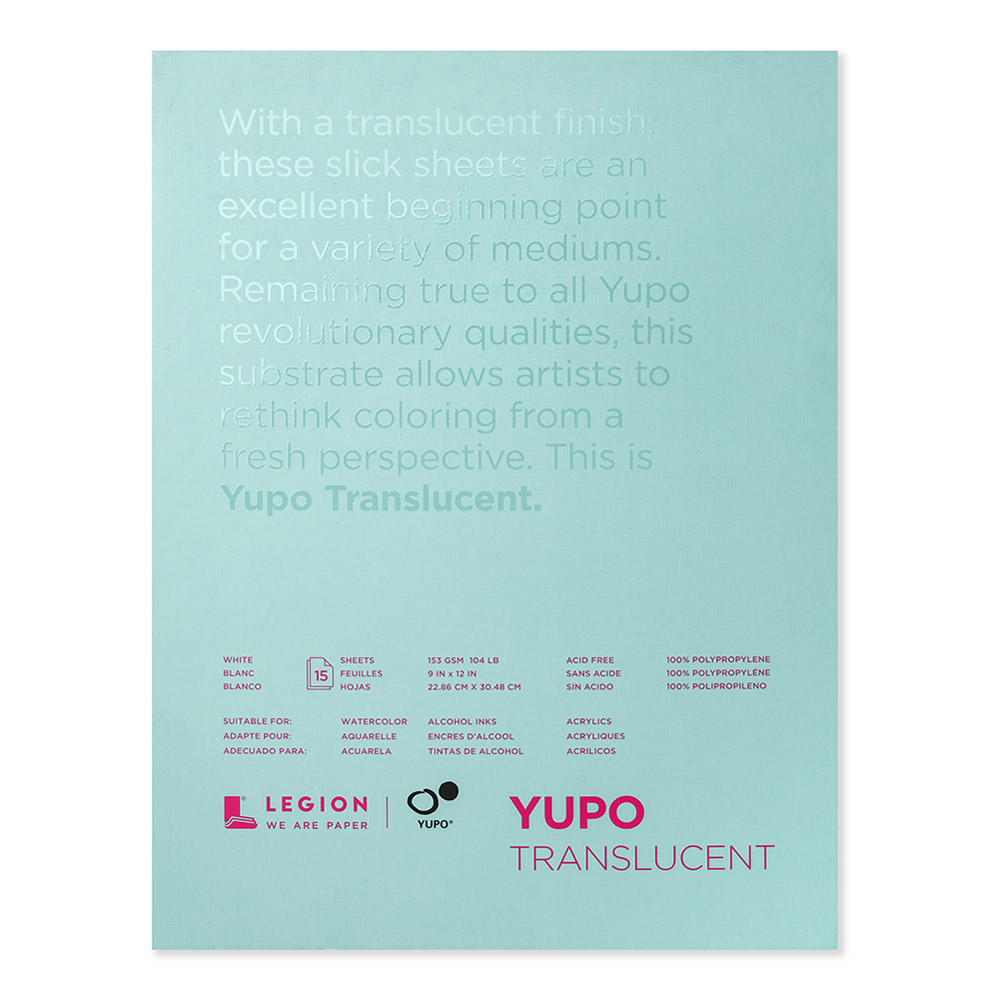 Yupo Polyprp Pad Translucent 104 lb 9 x 12